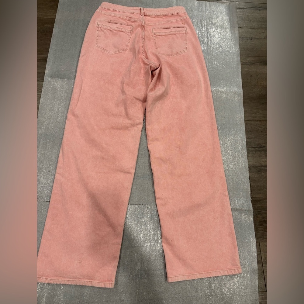 [W28Ins33”]Pilcro Light Orange Pink Wide leg Jeans - Picture 6 of 11